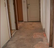 Suppression carrelage couloir