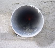 L'arrivée d'air pour le poele ou la cheminée