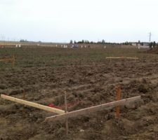 D&eacute;but du terrassement :
&egrave;re changement physique sur le terrain ! trop fort !
