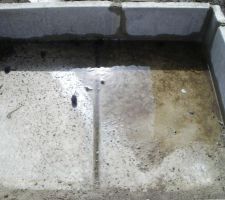 C'est l'accès que l'entreprise a fait à l'arrière pour la porte de service, l'eau stagne et s'infiltre par la porte.