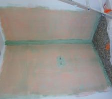 Réalisation de l'étanchéité douche étage