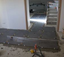 D&eacute;but du carrelage