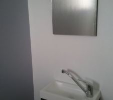 Meuble lave-main des toilettes