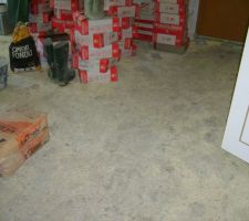 "chantier" des carreleurs: un brin crado!!