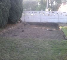 Preparation de l'acc&egrave;s chantier