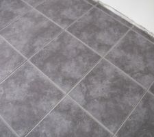 Petit zoom sur le carrelage du RdC