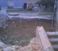 Premiers coups de godets avec mon vieux mais utile tracto pelle