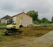 Le d&eacute;but de la r&eacute;alisation du radier