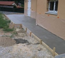 Terrasse coulée