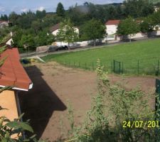 Préparation du terrain, un joli champ de patates
