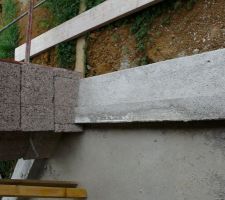 Seuil brute de porte de fenêtre salon