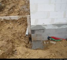Semelle de fondation pour puisard
