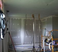 Premier jet de bande à placo !