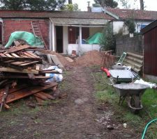 Dépose de la structure bois