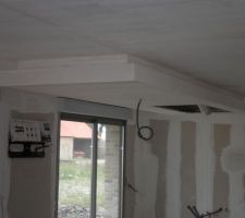 Décrochement plafond au dessus ilot