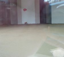 Coulage de la chape.