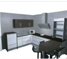 3D cuisine plan en pointe