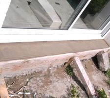 Seuil de baie vitrée