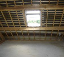 Velux installé,vu de l'étage