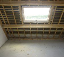 Velux installé,vu de l'étage