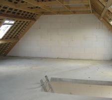 Velux installé,vu de l'étage