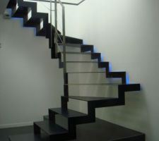 Escaliers zigzag