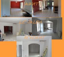 Le salon : placo et fen&ecirc;tre (et la chemin&eacute;e en moins)