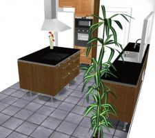 Projet de cuisine - Vue Iso 2