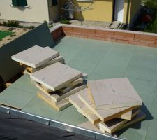 Panneaux d'isolants en plaques de PU 60 mm