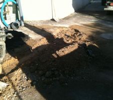 Travaux voirie
Évacuations et arrivé d'eau