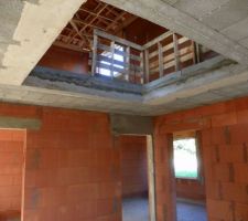Vue emplacement futur escalier
