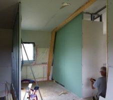 Cloison salle d'eau/chambre des parents