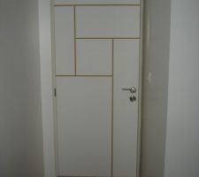 Porte de notre chambre   salle d'eau parents