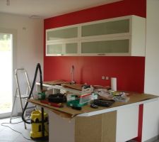 La cuisine en cours..et en bazar