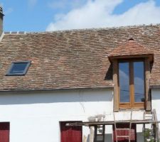 Porte fenetre posée...il reste à l'ajuster