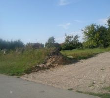 Vue de la route avec notre talu