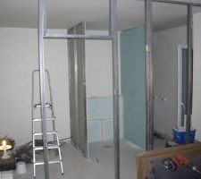 Cloison douche parentale