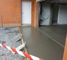 Dalle du garage