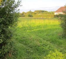 L'entr&eacute;e du terrain, on aper&ccedil;oit une premi&egrave;re chaise...