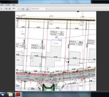 Implantation de notre maison sur le terrain.