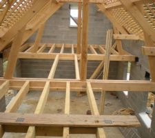 Vue palier de l'escalier -passerelle- mezzanine