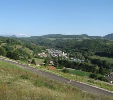 Une des vues du lotissement. Notre terrain est dans la partie gauche de la photo.