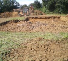 1er jour des travaux: terrassement