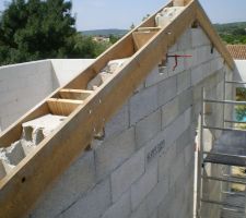 Coffrage sommet du mur de refend