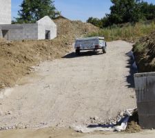 Deuxième passage de la plaque vibrante