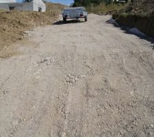 Premier passage de la plaque vibrante