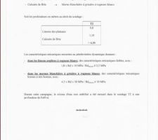 Premiere page de l'etude de sol