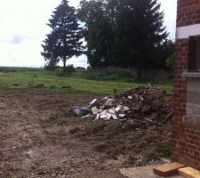 10 tonnes de gravats restant