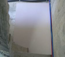 Début de la montée d'escalier