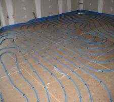 Pose du plancher chauffant
